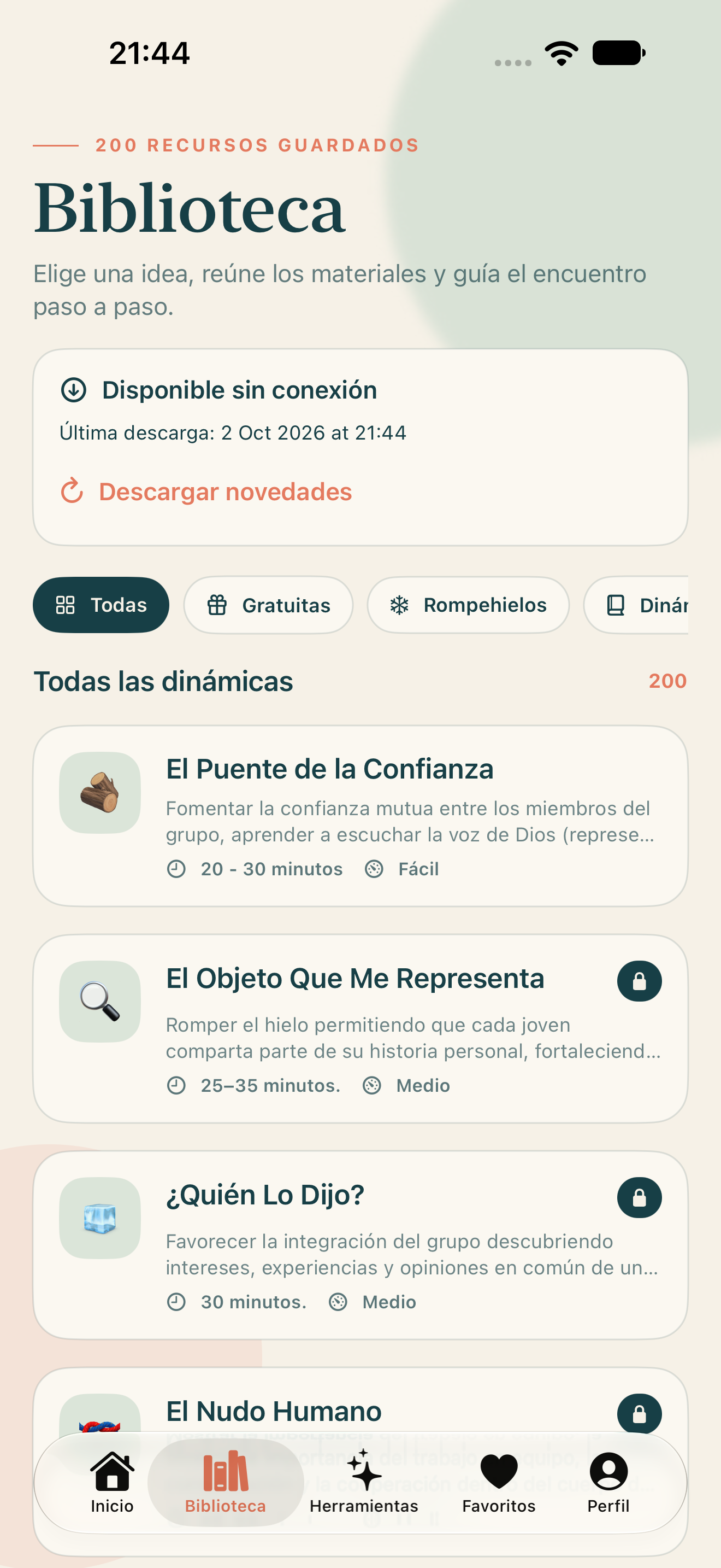 Captura real de Dinámicas Cristianas